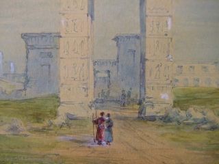 FREDERICK GOODALL (1822 1904)   R.A.   THEBES   EGYPT   EASTERN RUINS
