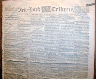  Civil War Headline Newspapers Battle of Fredericksburg Virginia