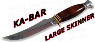 Ka Bar Knives Large Skinner Fixed Blade w Sheath 1237