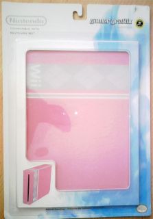 New Wii System Console Gamer Graffix Skin Decal Sticker   Pink Argyle