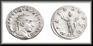 Trebonianus Gallus Ancient Roman Coin Scarce Silver Antoninianus