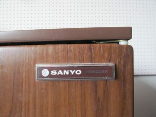 Brown Sayno Freezer, small freezer, used, works PICK UP ONLY