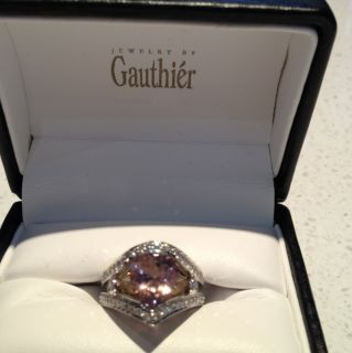 Scott Gauthier Custom Design Handcrafted 14k White Gold And Pink