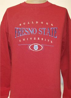 Fresno State University Bulldogs Red Sweatshirt Medium
