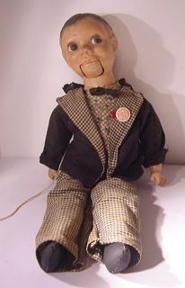  Dummy Puppet Dummy Dan Freundlich in Suit Odd Fellows Pin