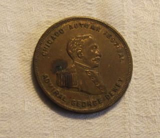 1899 Chicago Autumn Festival Admiral George Dewey Medal
