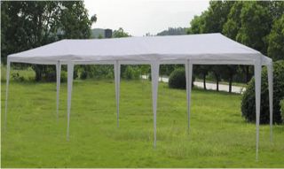New 10 x 30 White Outdoor Canopy Gazebo Party Tent