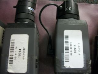 Lot of 7 Ganz CCTV Cameras YC 100 YC 02b FC 62D FC 62C