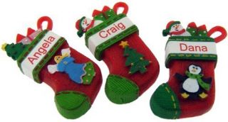 Itsy Bitsy Stocking Ornament JOY Ganz personalized Christmas gift