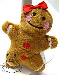 Gingerbread Girl Magnet Cookie Ganz Stuffed Animal Plush Toy Ginger