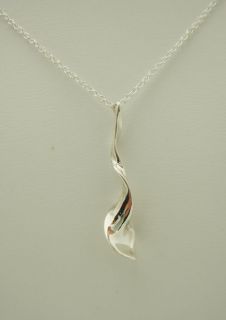  Co. 925 Sterling Silver Frank Gehry® Orchid drop pendant Necklace