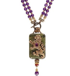 Lion Necklace by Patrice Heirloom Quality Gemstones