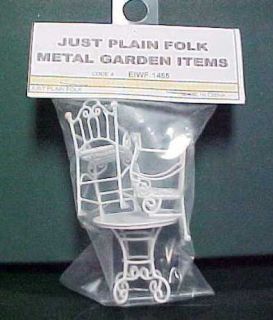 Just Plain Folk Garden Items Round Table 2 Chairs G