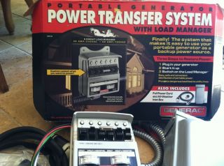 Generac Portable Generator Power Transfer System Load Manager Model