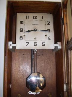 Antique Wall Clock Original Westminster 4 4 Vedette Brevette SGDG