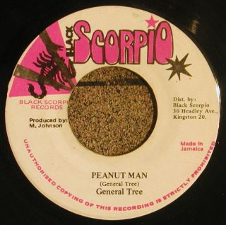 General Tree Peanut Man Black Scorpio Records Reggae 45