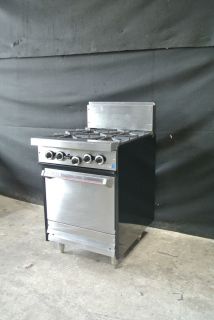 Used Garland 4 Burner Range Oven Stove Commercial Kitchen Restaurant
