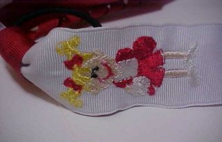 Custom Embroidered Cheerleader Pony Cheer Bows Choose Colors