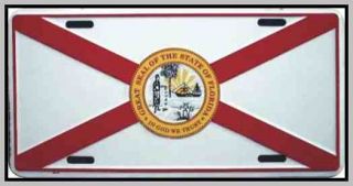 New Florida State Flag Metal License Plate Plates Tag Tags Car Front