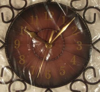 Geneva Clock Co 15 3 Wall Clock Wrought Iron Dial New