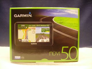 NIB Garmin NUVI 50 AUTO GPS VOICE DIRECTIONS 5 DISPLAY