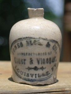 1800s Jones Bros Co Cider Vinegar Jug Louisville KY