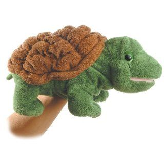 our delightful timmer the plush turtle full body puppet by aurora is