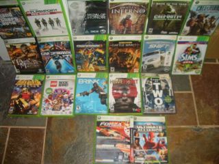  Huge Lot of 19 Xbox 360 Games Fun Games