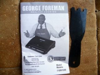 George Foreman GRV120B 120 inch Non Stick Indoor Grill with Manual and
