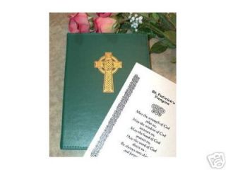 Irish Funeral Guest Register Book Celtic Cross Cover