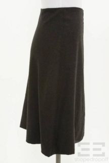 Gary Graham Black Wool A Line Skirt Size 8