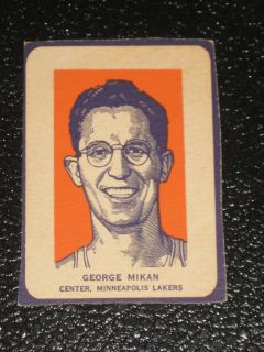 1952 Wheaties George Mikan  Minneapolis Lakers   ex/mt