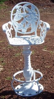 Outdoor Bar Stool Mexican Cast Aluminum Patio Furniture Hand Made
