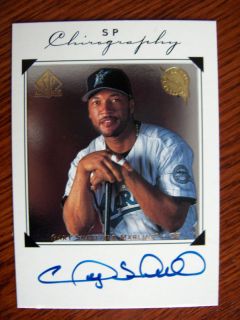 Gary Sheffield 1998 SP Authentic Auto Florida Marlins