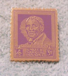 Dr George Washington Carver United States Postage 3 Cent Stamp Pin