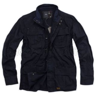 Star Raw Jacket Overshirt Army Delta Coat Navy Vest Size XL RRP $219