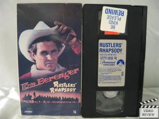 Rustlers Rhapsody VHS Tom Berenger G w Bailey