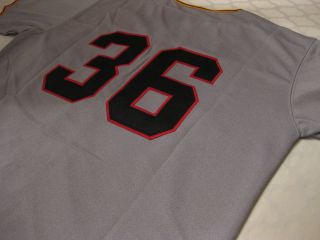 Gaylord Perry #36 San Francisco Giants 1962 Road Gray Throwback Jersey