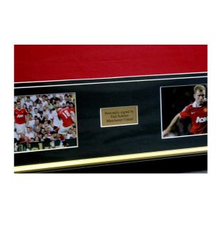 Framed Ryan Giggs Paul Scholes Signed Manchester United Shirts