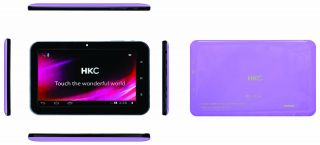 Purple 7 HKC Capacitive Multi Touch Tablet PC 8GB Google Play Android