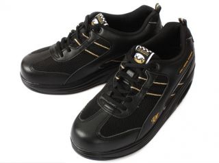 Health Tone Walking Shoes Comfort Sneakers Black Men GM10