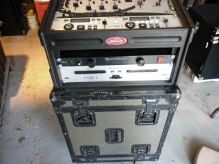  DJ Dual CD Player Gemini Mixer in SKB Road Case Anvil Case