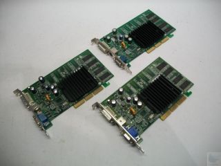 Dealer Lot of 3 NVIDIA GeForce4 MX440 180 10162 0000 C00 P162 AGP
