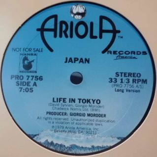 Promo Japan Life in Tokyo Giorgio Moroder Cosmic Disco Baldelli 1979