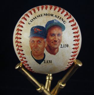 Cal Ripken Jr Lou Gehrig 2131 Games Streak Commemorative Fotoball
