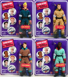 Real Ghostbusters Set of 4 Retro Action Figures Egon Peter Ray Winston