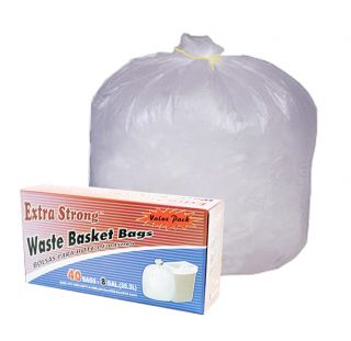 Gallon White Waste Basket Trash Bag Liner Household Use Waste Garbage