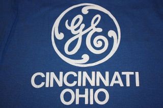 vtg 80s GE Cincinnati Ohio t shirt * GENERAL ELECTRIC * thin
