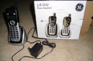 General Electric 5 8 GHz Dual Handset Telephone System