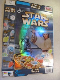 General Mills Star Wars Cereal Empty Box 2002